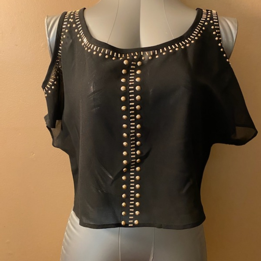 Black sheer shirt